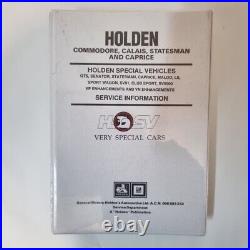 HSV Commodore VN VP VQ Series Service Information Supplement Manual Book 11/92