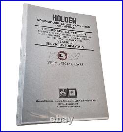 HSV Commodore VR Series Service Information Supplement Manual Book