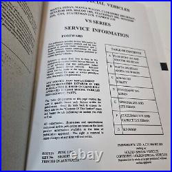 HSV Commodore VS Series Service Information Supplement Manual Book