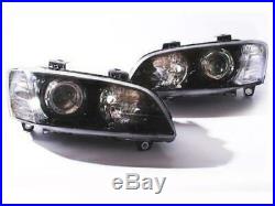 Headlights Holden VE Commodore SSV/Calais HSV Black Projector Pair + SS SV6