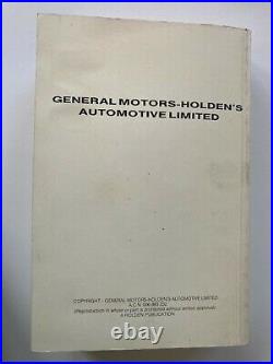 Holden Gmh Service Communication 1992 Book Commodore Vn Vp Vg Vq Hsv