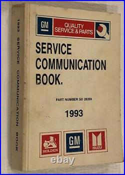Holden Gmh Service Communication 1993 Book Commodore Vn Vp Vr Vg Vq Hsv