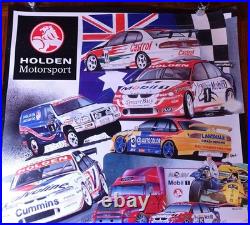 Holden Motorsport ORIGINAL Poster HSV V8 Supercars Commodore 730x525mm