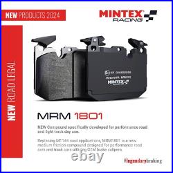 MINTEX FAST ROAD TRACK DAY FRONT BRAKE PADS FOR HOLDEN HSV CLUBSPORT 6.0i V8