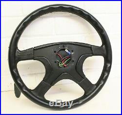 MOMO 4 SPOKE LEATHER STEERING WHEEL Typ M38 / KBA 70056 New old stock, RARE