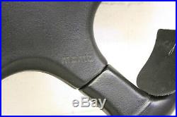 MOMO 4 SPOKE LEATHER STEERING WHEEL Typ M38 / KBA 70056 New old stock, RARE