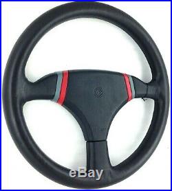 Momo Cobra 2 360mm black leather steering wheel. Genuine 1989. NEW OLD STOCK 18B