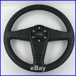 Momo D36 360mm leather car steering wheel. Genuine. 1993 classic. RECONDITIONED