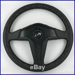 Momo D36 360mm leather car steering wheel. Genuine. 1993 classic. RECONDITIONED