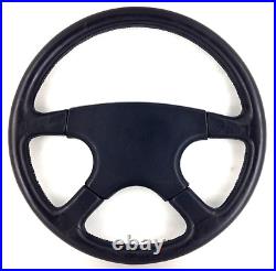 Momo Ghibli 4 spoke 370mm black leather steering wheel. Classic, Retro. 7B