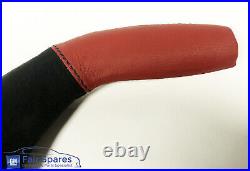 NOS VX VU HSV Holden Commodore Handbrake Cover in Red Hot Leather & Black Suede
