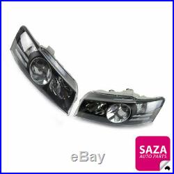 Pair of Black Headlights for Holden Commodore VZ SS/Calais/Crewman/HSV 2004-07
