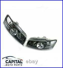 Pair of Black Headlights for Holden Commodore VZ SS/Calais/Crewman/HSV 2004-07