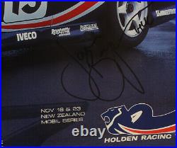 Signed Peter Brock Murphy Lowndes Skaife 1997 HRT Poster Holden Commodore VS #15