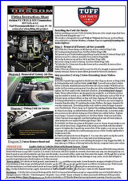 VE Holden Commodore & HSV V8 Orssom OTR MAF Cold Air Intake Kit 11-13 New